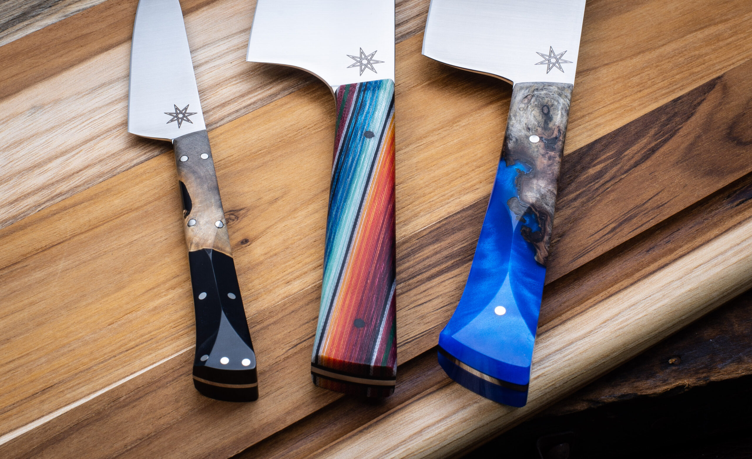 Handmade Professional 8.5 Chef Knife - eXo Blue